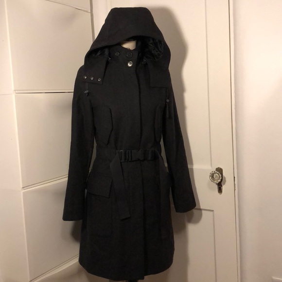 Club Monaco Jackets & Blazers - PRICE DROP/Club Monaco Wool Coat Detachable Hood